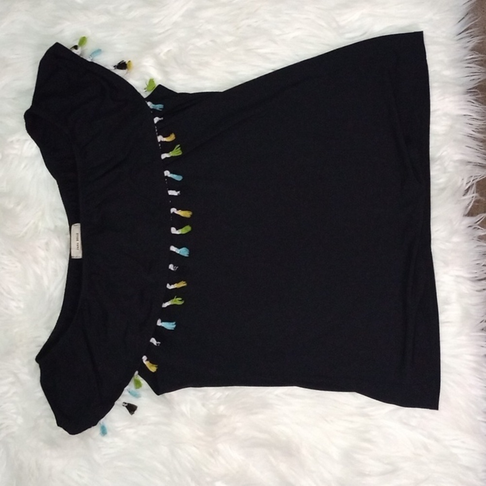 Diana Belle Petite Black Off-Shoulder Top Pxl